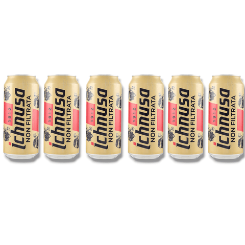 Ichnusa Non Filtrata 0,5 l Dose – Ungefiltertes sardisches Lagerbier 5,0 % Vol.