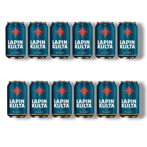MHD 11.11.26 - Lapin Kulta Premium Lager Bier Dose 0,33l – Finnisches Lagerbier 5,2 % Vol.