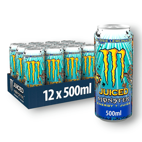 Monster Juice 0,5l- Aussie Style Lemonade - Energy + Juice - Exotische Limonade