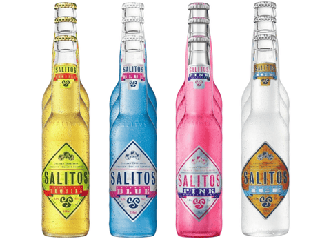 Salitos Mix 0,33l - Original Tequila - Blue - Pink  & Ice