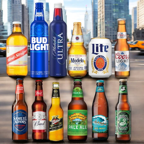 USA Bier Bundle - die schönste Auswahl amerikanischer Biere 12 Flaschen/Dose