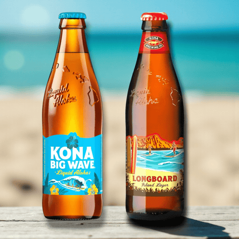 Kona Bierset – Longboard Lager & Big Wave 0,35l + Glas