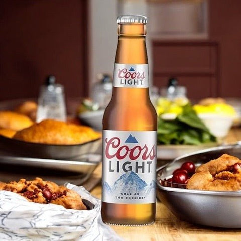 Coors Light 355ml Glasflasche - Original Import aus den USA mit 4,2% Vol.