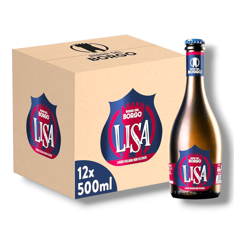 Birra del Borgo LISA 0,5l – Unfiltriertes italienisches Lagerbier mit 5 % Vol.