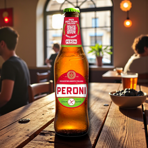 Peroni Senza Glutine 0,33l– Italienisches glutenfreies Lagerbier 5,1 % Vol.