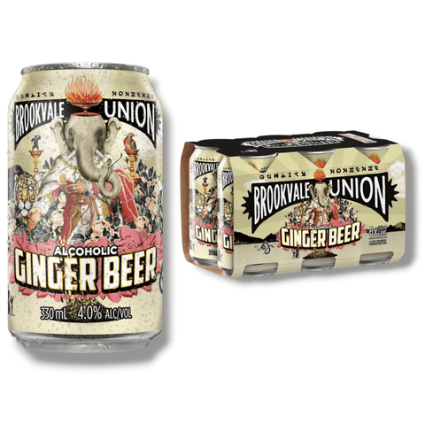 Brookvale Union Alcoholic Ginger Beer 0,33l – Premium Ingwerdrink 4,0 % Vol.