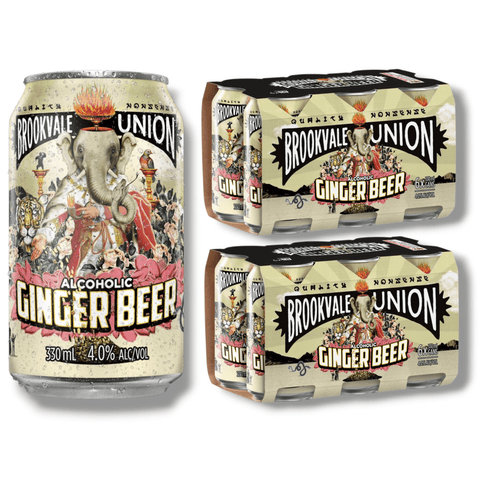 Brookvale Union Alcoholic Ginger Beer 0,33l – Premium Ingwerdrink 4,0 % Vol.