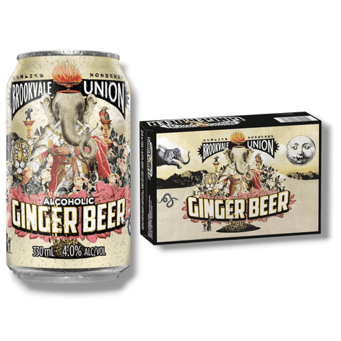 Brookvale Union Alcoholic Ginger Beer 0,33l – Premium Ingwerdrink 4,0 % Vol.