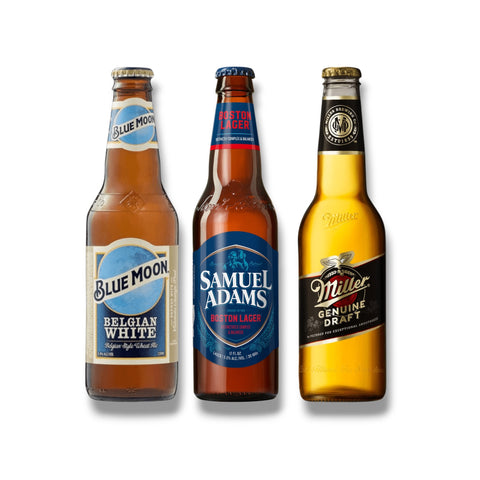 USA Bier Probierpaket – Samuel Adams, Blue Moon & Miller Genuine Draft