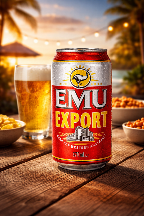 Emu Export Lager 0,375l – Australisches Kultbier 4,2 % Vol.