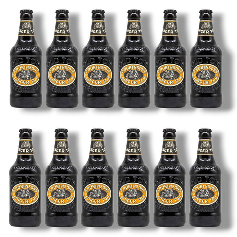 12 Flaschen Robinsons Ginger Tom à 0,33 l – dunkles englisches Strong Ale mit Ingwer