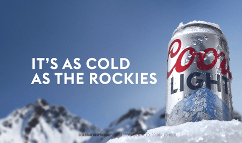 Coors Light 355ml Dose - Original Import aus den USA mit 4,2% Vol.