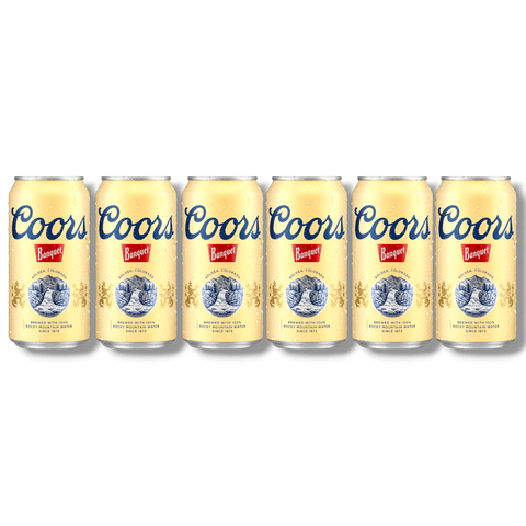 Sechserpack Coors Banquet – original amerikanisches Bier in 12oz Dosen