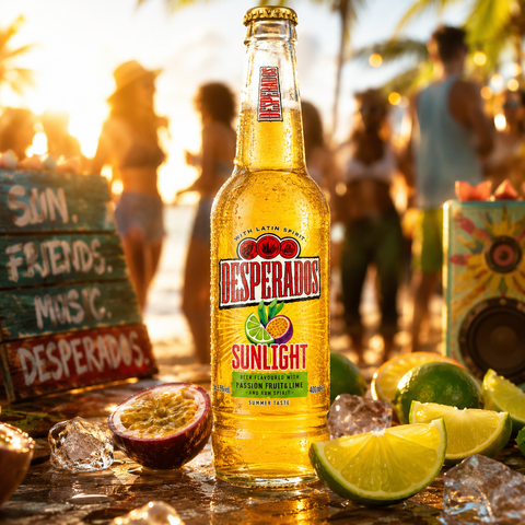 Desperados Sunlight 0,4l-Passion Fruit & Lime 4,5% Vol.