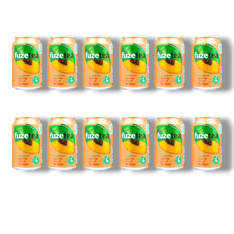 12er-Pack Fuze Tea Pfirsich Dosen – ideal für unterwegs oder zuhause