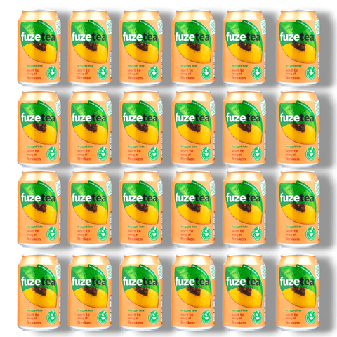 24er-Pack Fuze Tea Pfirsich 330ml – fruchtige Vorratspackung Eistee ohne Kohlensäure

