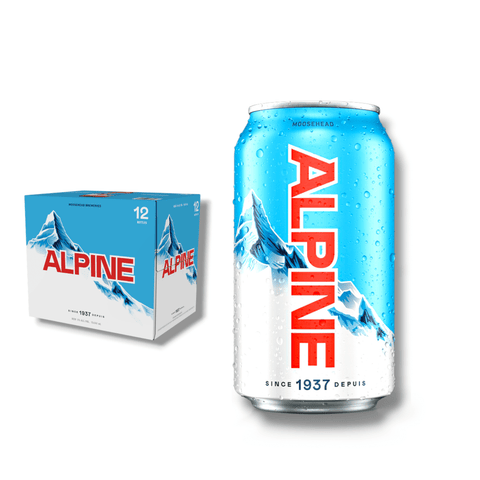 Moosehead Alpine Lager Dose 355ml  - Leichtes Lagerbier aus Kanada mit 5% Vol.