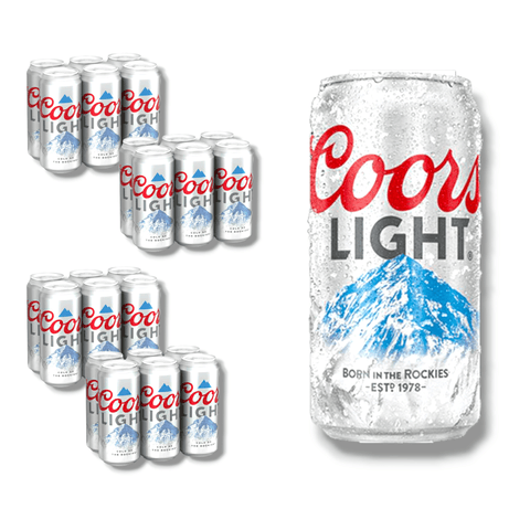 Coors Light 355ml Dose - Original Import aus den USA mit 4,2% Vol.