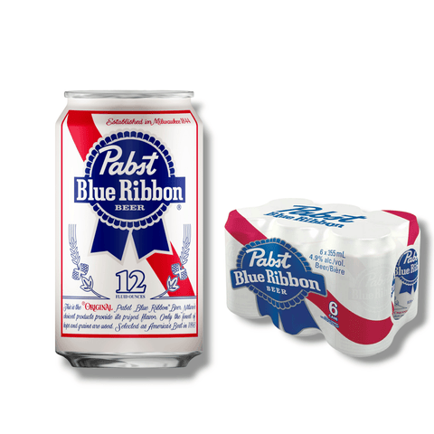 Pabst Blue Ribbon Beer 355 ml – Amerikanisches Lagerbier 4,8 % Vol.