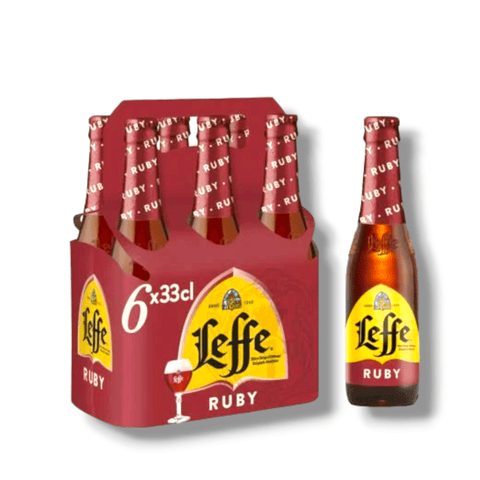 Leffe Ruby 0,33l - Fruchtbier aus Belgien mit 5,0 % Vol.