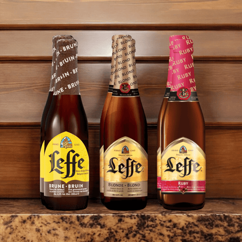 Leffe Belgien Mix – Leffe Brune, Blond & Ruby 0,33 l