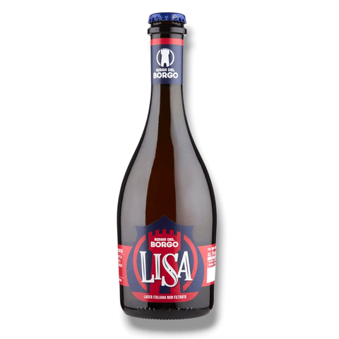 Birra del Borgo LISA 0,5l – Unfiltriertes italienisches Lagerbier mit 5 % Vol.