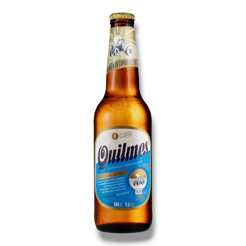Quilmes Cerveza 0,34l– Argentinisches Lagerbier 4,9 % Vol.