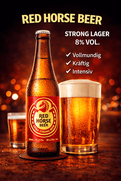 Red Horse Beer 330ml – Starkes Lagerbier Philippinen 8%