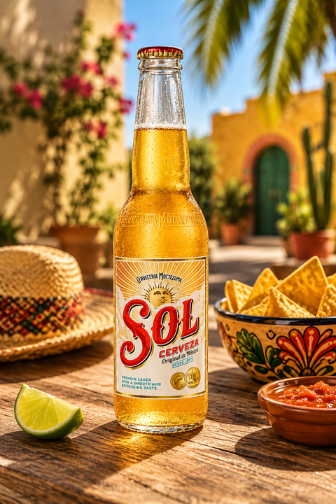 Sol Cerveza Lagerbier 0,33l – Mexikanisches Lagerbier 4,2 % Vol.