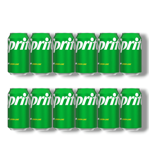 Sprite 12er-Pack – Original Zitronenlimonade in 12 Dosen, koffeinfrei und klar im Geschmack