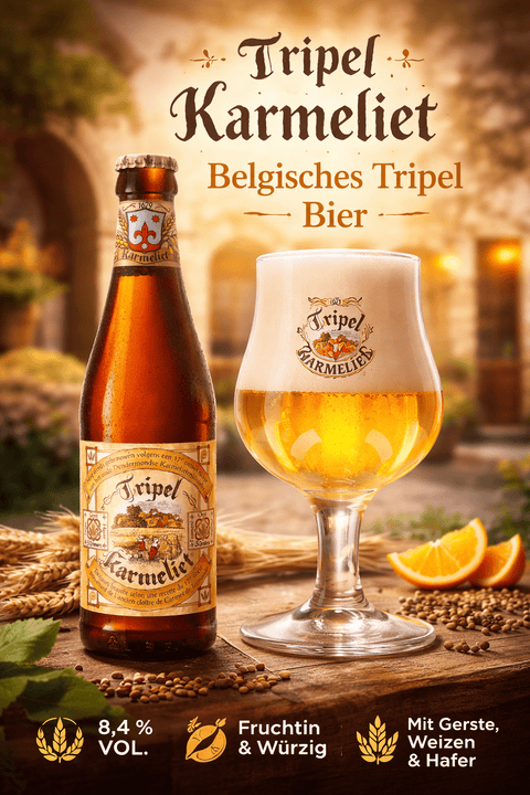 Tripel Karmeliet 0,33l – Belgisches Tripel Craft Beer 8,4% Vol.