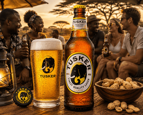Tusker Lager Bier 0,5l– Kenianisches Premium Bier 4,2% Vol.
