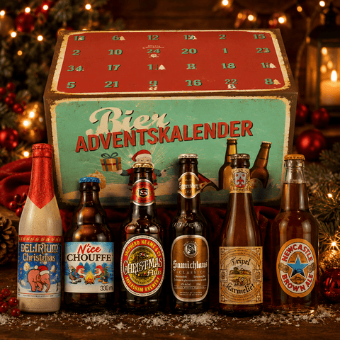 Bier Adventskalender 2026 mit 24 internationalen Bieren und ausgewählten Weihnachtsbieren