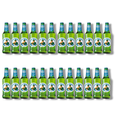 24 Flaschen Birra Moretti Zero à 0,3 l – alkoholfreies italienisches Lagerbier