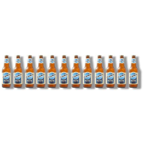 Blue Moon 12 x 330ml – Set aus zwölf Flaschen Weißbier mit fruchtig-würzigem Aroma, ideal für Partys oder Geschenke