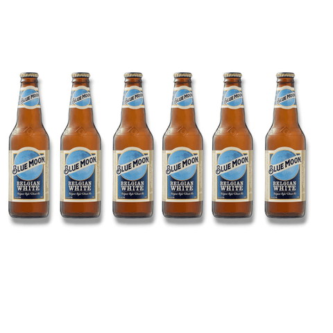 Blue Moon Belgian White – 6 x 330ml Flaschen im Set, Craft Beer aus den USA im belgischen Stil