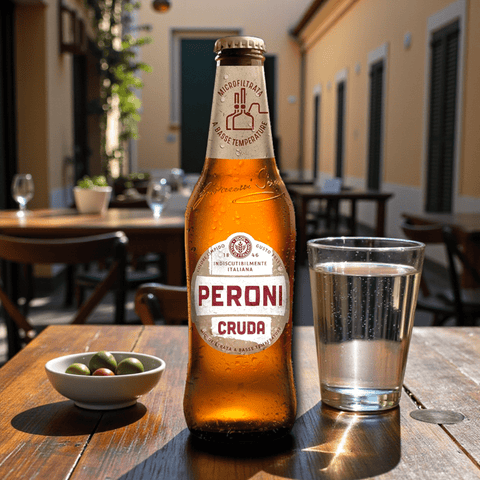 Peroni Cruda 0,5l– Italienisches Lagerbier 4,7 %