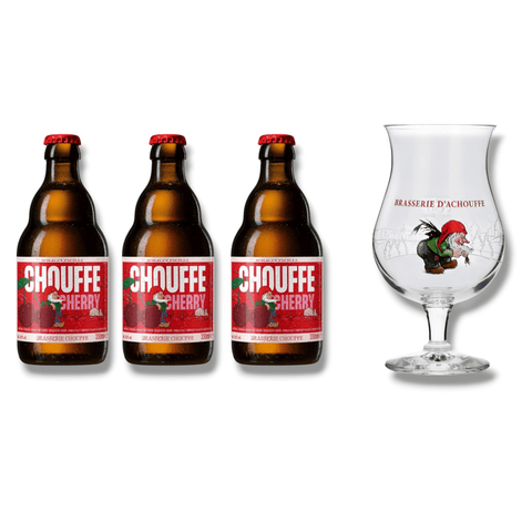 La Chouffe Geschenkset- belgisches Bier & Orignalglas