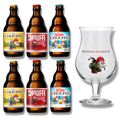 La Chouffe Geschenkset- belgisches Bier & Orignalglas