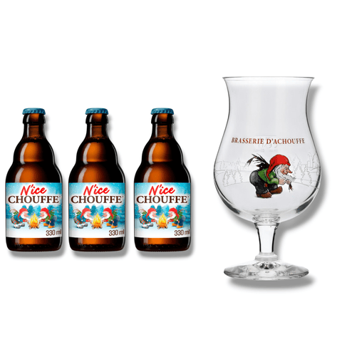 La Chouffe Geschenkset- belgisches Bier & Orignalglas
