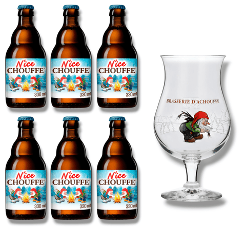 La Chouffe Geschenkset- belgisches Bier & Orignalglas