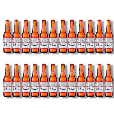 Bud Bier 24er Pack – American Lagerbier 24 x 0,33 l
