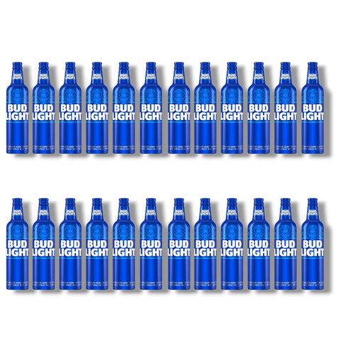 Bud Light 473 ml Aluminiumflasche im 24er Pack – Original USA Import