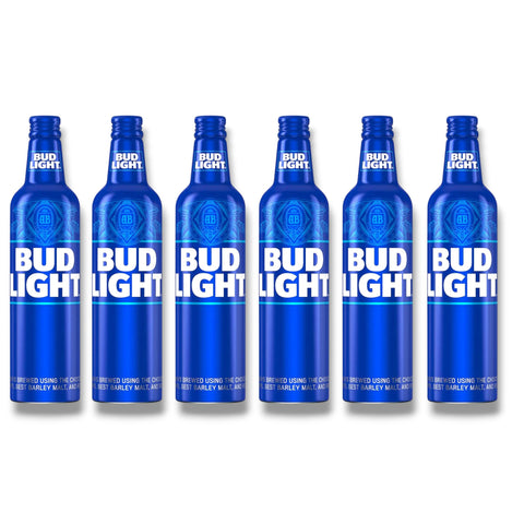 Bud Light 473 ml Aluminiumflasche im 6er Pack – Original USA Import