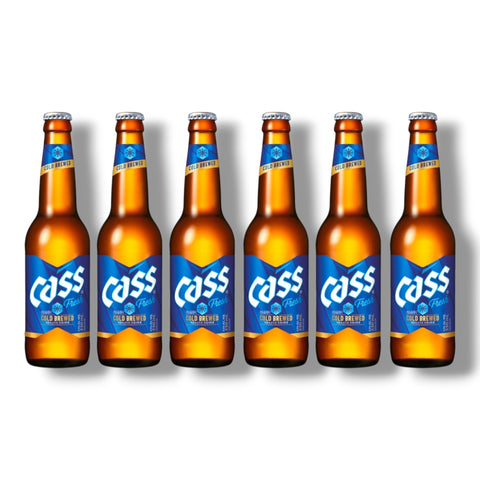 6 Flaschen Cass Fresh à 0,33 l – erfrischendes südkoreanisches Lagerbier