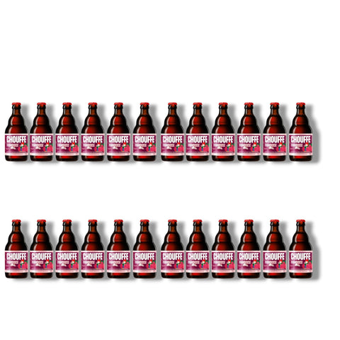 24 Flaschen Chouffe Framboise belgisches Himbeerbier 0,33 l