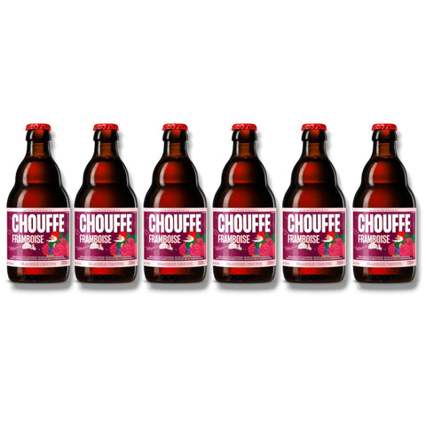 6 Flaschen Chouffe Framboise 0,33 l belgisches Himbeerbier
