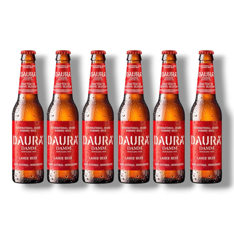 Daura Damm Gluten Free 330 ml 6 Flaschen glutenfreies Lagerbier