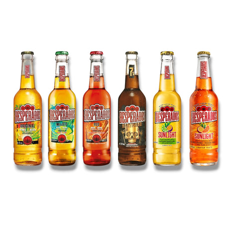 Desperados Mixpaket mit 6 verschiedenen Sorten Biermischgetränk à 400ml