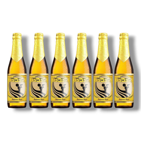 6 Flaschen DjuDju Banana à 0,33 l – exotisches Fruchtbier mit Bananengeschmack